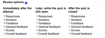 Moodle's granular control allows educators a wide range of options when working with quizzes.