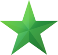 Green stellar icon