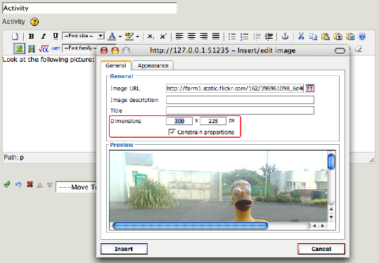 resize image online from url. Online manual/Embedding eXe resources - WikiEducator