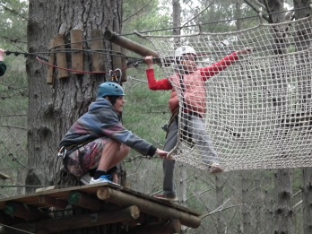 A little helping hand at Tree Adventures