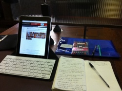 Writting setup at London Library Joanna Penn.jpg