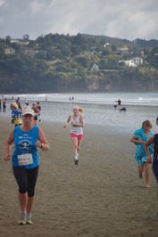 Photograph of 10km run at Orewa Beach