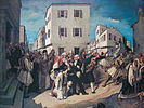 painting about Kapodistrias' murder by a greek painter
