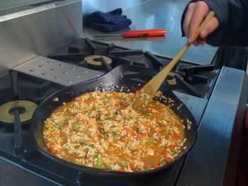 Paella cooking- authentic learning about Spanish food