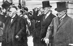 the Big Three. Georges Clemenceau, Woodrow Wilson and David Lloyd George