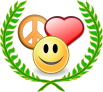 Peace love and happyness award.svg