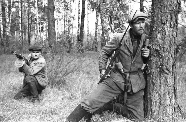 Partisans operating in the forests of Belarus.jpg