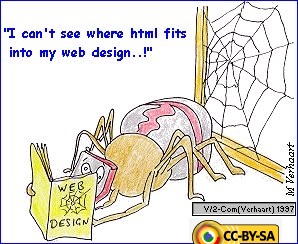 Spiders, HTML and Web design