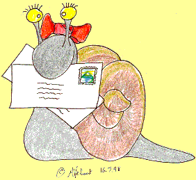 Snail mail cartoon