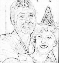 Mark & Jenni - pencil sketch crated online