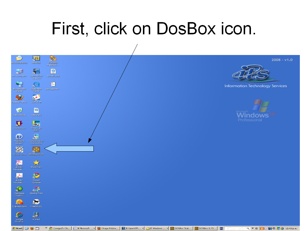 Hope you've got Dosbox on your desktop.