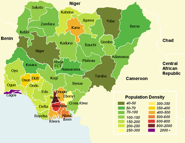 Population density map of Nigerian states - English.png
