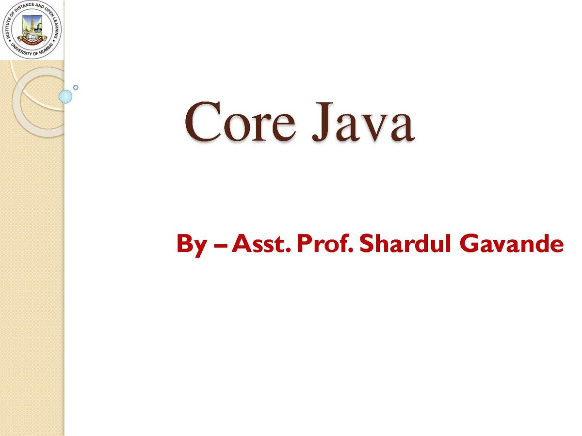 File:Core Java Concepts.pdf - WikiEducator