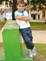 Young Boy in Confident Pose - Centro Habana - Havana - Cuba.JPG