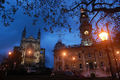 Dunedin Town Hall and St Paul's Cathedral.jpg