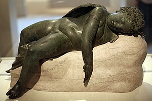 WLA metmuseum Bronze statue of Eros sleeping 7.jpg