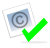 Checked copyright icon.svg