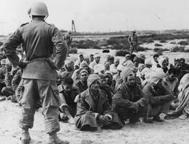 Egyptian prisoners of war during the 1956 Suez crisis