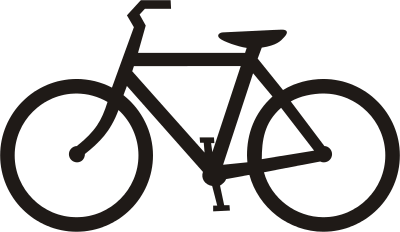 USDOT highway sign bicycle symbol - black.svg