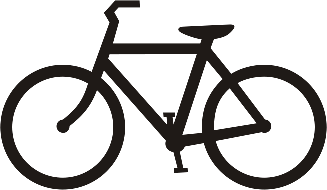 File:USDOT highway sign bicycle symbol - black.svg